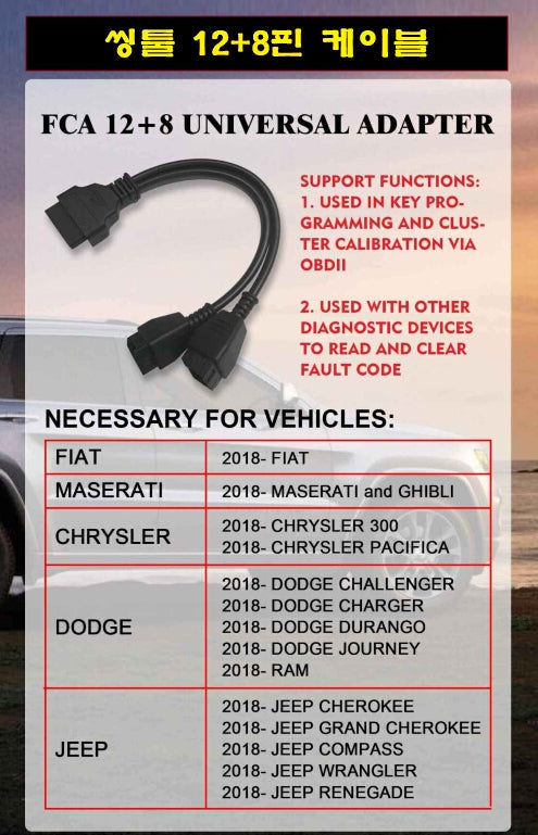 FCA 12+8 커넥터